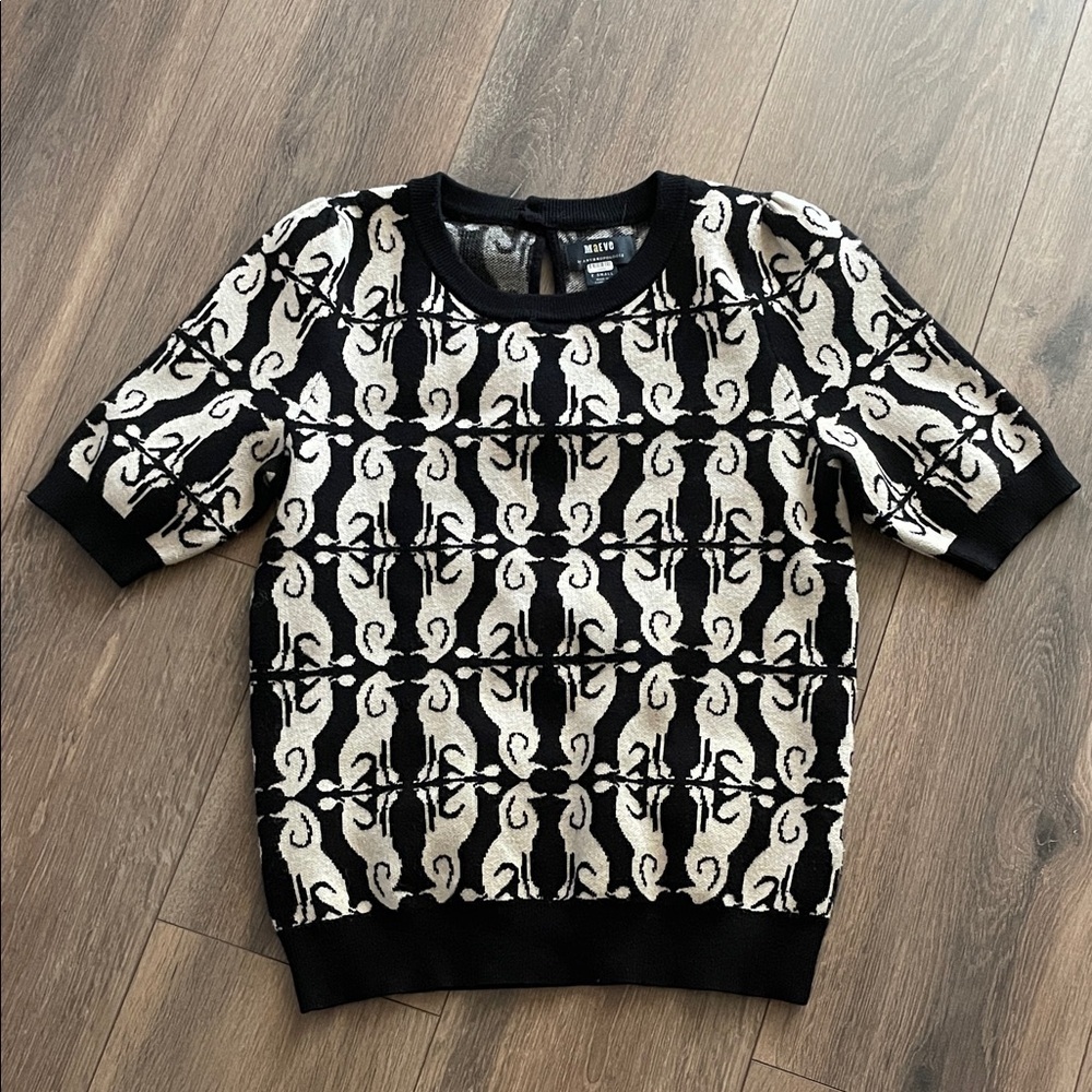 Anthropologie Maeve Harmon Jacquard Sweater - Picture 2 of 5